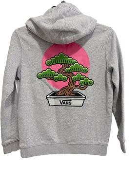 Grey Vans "Off the Wall" hoodie, Boys Size S